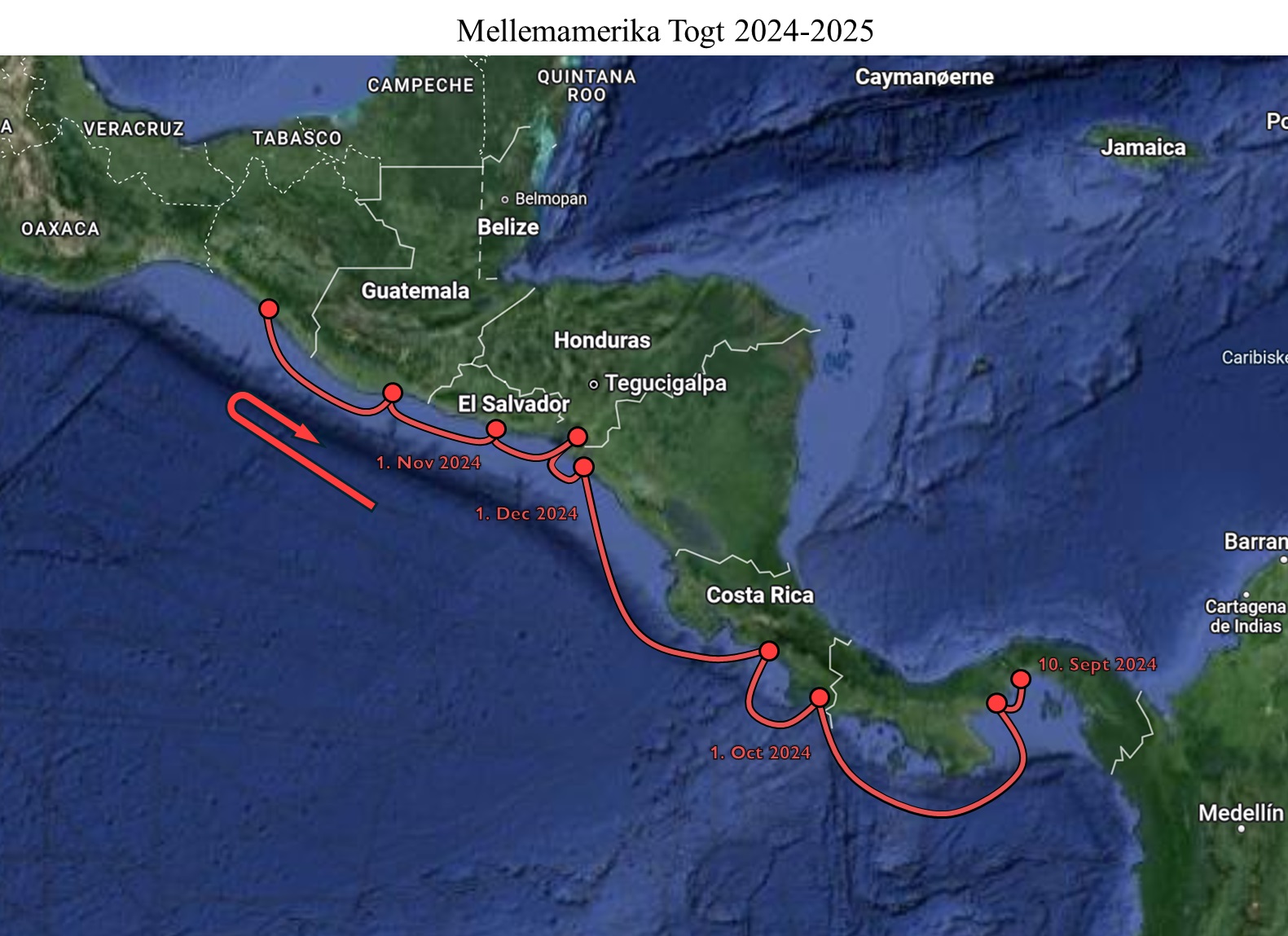 Sejlads som gast i det Caribiske Hav og Sydamerika 2024 - Gasteplads Venezuela, Columbia og Panama